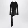 The Attico Mini black dress with thermostrass