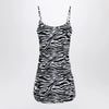 The Attico Zebra beach cover-up in stretch fabric