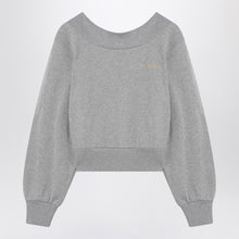  The Attico Gray mélange/beige sweatshirt with cut out