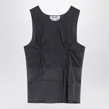  The Attico Gray silk tank top