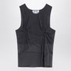 The Attico Gray silk tank top