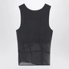 The Attico Gray silk tank top