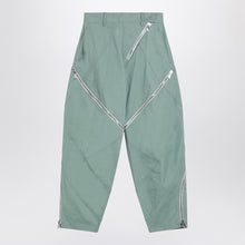  The Attico Sage green trousers with zip
