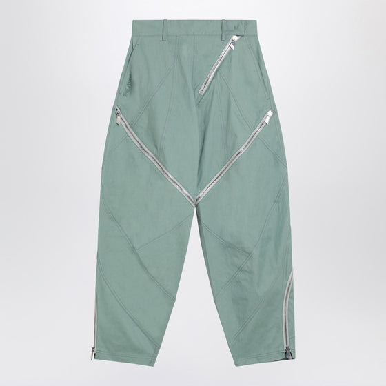 The Attico Sage green trousers with zip