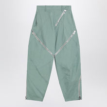  The Attico Sage green trousers with zip