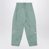 The Attico Sage green trousers with zip