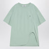 The Attico Mint green asymmetrical oversize T-shirt