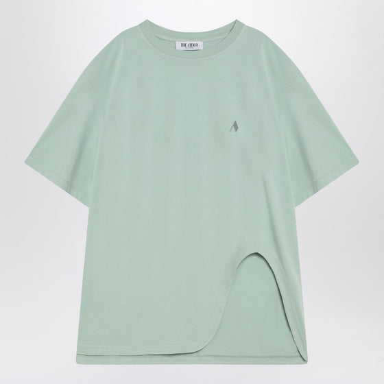 The Attico Mint green asymmetrical oversize T-shirt