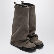  The Attico Robin taupe suede Combat boots