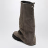 The Attico Robin taupe suede Combat boots