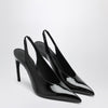 The Attico Black Viper Slingback