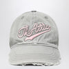 The Attico Vintage-effect grey baseball cap