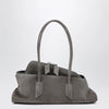 The Attico La Passeggiata Small bag in grey suede