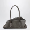 The Attico La Passeggiata Small bag in grey suede