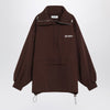 The Attico Brown cotton sweatshirt with logo