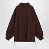 The Attico Brown cotton sweatshirt with logo