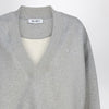 The Attico Grey mélange cotton sweatshirt with logo