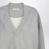 The Attico Grey mélange cotton sweatshirt with logo