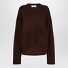 The Attico Brown wool and cashmere sweater