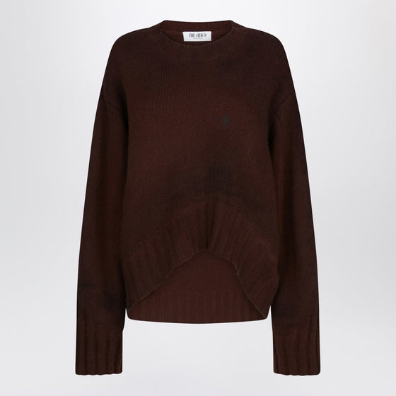 The Attico Brown wool and cashmere sweater
