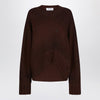 The Attico Brown wool and cashmere sweater