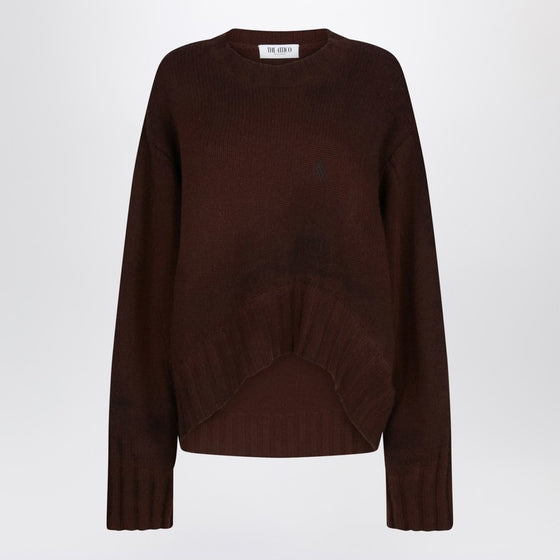 The Attico Brown wool and cashmere sweater
