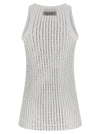 The Attico Rhinestone Tank Top
