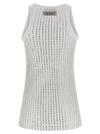 The Attico Rhinestone Tank Top
