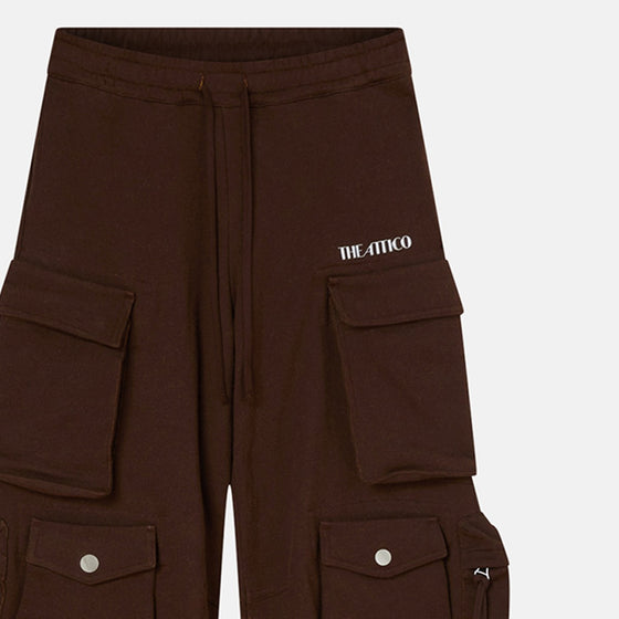 The Attico Brown Fern cargo pants