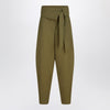 The Attico Military green wool gabardine trousers
