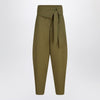 The Attico Military green wool gabardine trousers