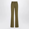 The Attico Military green wool gabardine trousers