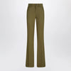 The Attico Military green wool gabardine trousers