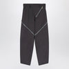 The Attico Dark grey trousers with zip details