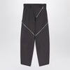 The Attico Dark grey trousers with zip details