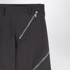 The Attico Dark grey trousers with zip details