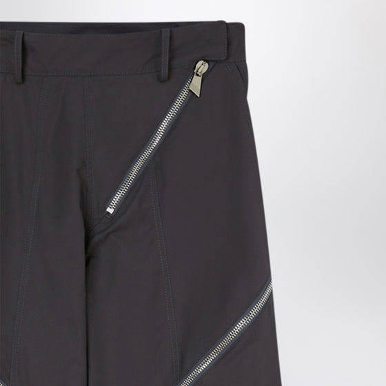 The Attico Dark grey trousers with zip details