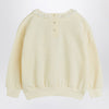 Mini Rodini Ivory sweatshirt with embroidered ladybugs