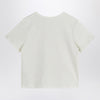 Mini Rodini white T-shirt with ladybug embroidery