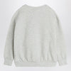 Mini Rodini Gray sweatshirt with heart and arrow in velour