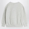 Mini Rodini Gray sweatshirt with heart and arrow in velour