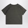 Mini Rodini faded black t-shirt with heart embroidery and arrow