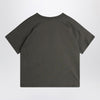 Mini Rodini faded black t-shirt with heart embroidery and arrow