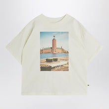  Mini Rodini white T-shirt with municipal print