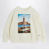 Mini Rodini White sweatshirt with municipal print