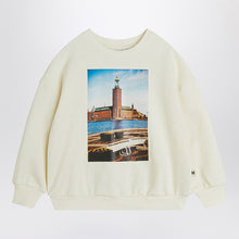  Mini Rodini White sweatshirt with municipal print