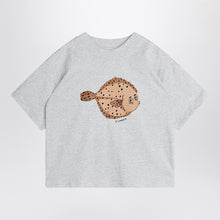  Mini Rodini light grey T-shirt with Flundra print