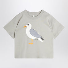  Mini Rodini Gray T-shirt with seagull print