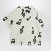 Mini Rodini White shirt with musical notes