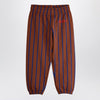 Mini Rodini Brown striped jogging trousers